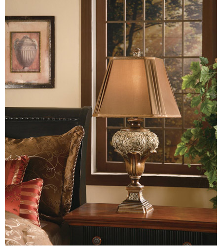 Crestview Collection CVARP509 Wingate 32 inch 150 watt Brushed Umber Table Lamp Portable Light