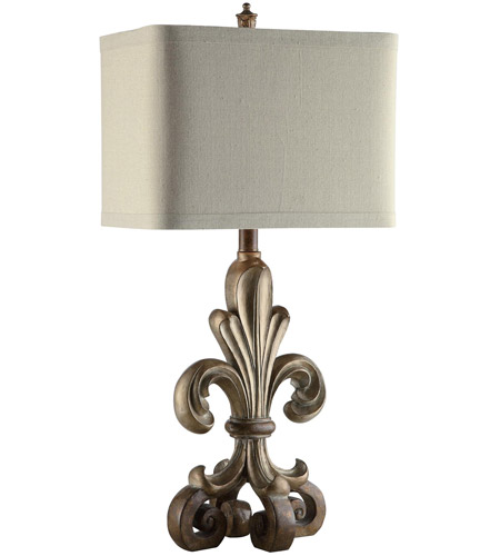 Crestview Collection CVAUP845 Orleans 34 inch 150 watt Champagne Table Lamp Portable Light