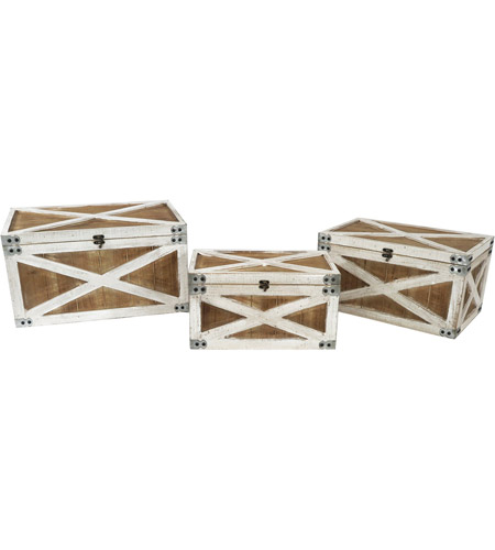 Crestview Collection CVBAP815 Triple Play Trunks, Set of 3