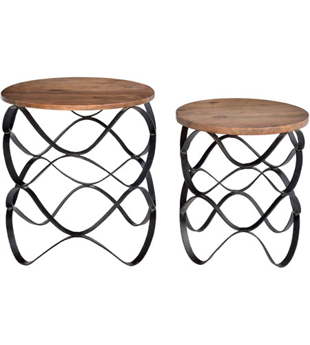 Crestview Collection CVFNR403 Bengal Manor 24 X 22 inch Accent Tables, Set of 2