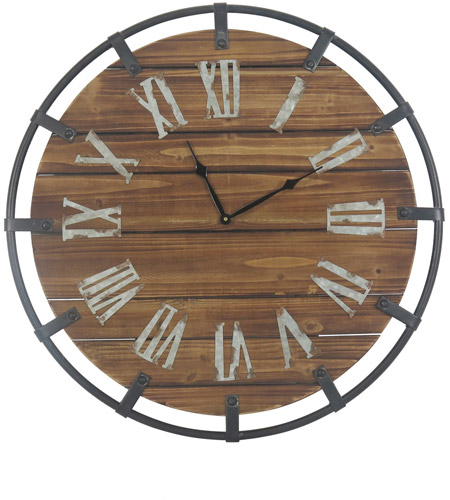 Crestview Collection CVTCK1165 Round The Clock 1 inch Wall Clock photo