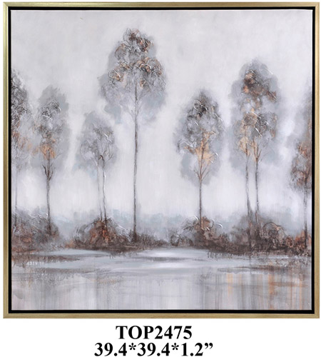 Crestview Collection CVTOP2475 Misty 39 inch Painting
