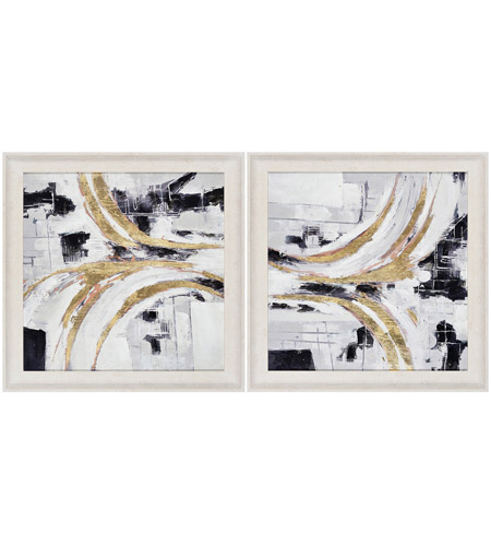 Crestview Collection CVTOP2519 Abstract Wall Art, Set of 2