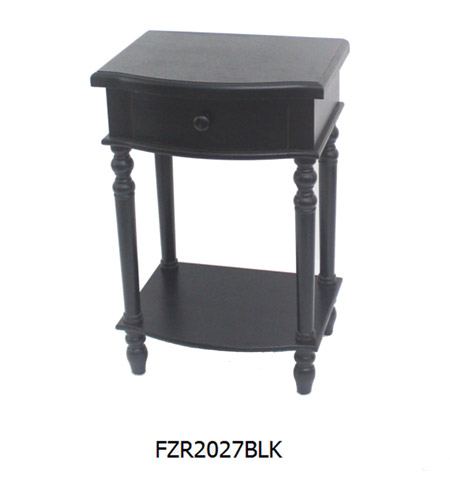 Crestview Collection FZR2027BLK Element Side Table photo
