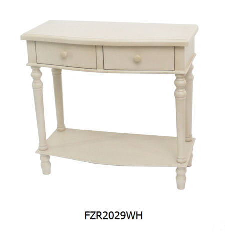 Crestview Collection FZR2029WH Element 32 X 14 inch White Console Table