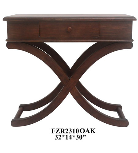 Crestview Collection FZR2310OAK Element 32 X 30 inch Dark Oak Accent Table