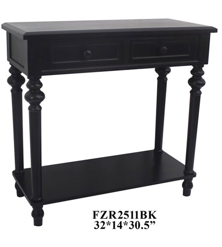 Crestview Collection FZR2511BK Element 32 X 14 inch Black Console Table