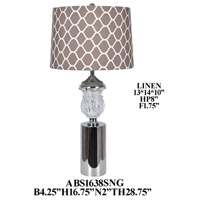 Crestview Collection ABS1638SNG Element 31 inch Table Lamp Portable Light thumb