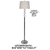Crestview Collection AP2209WHSNG Element 63 inch Floor Lamp Portable Light thumb