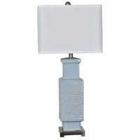 Crestview Collection CVAP2058 Pence 32 inch 150 watt Light Blue and Nickel Table Lamp Portable Light thumb