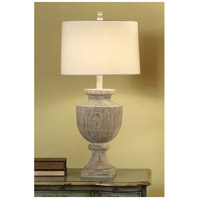 Crestview Collection CVAUP523 Avalon 35 inch 150 watt Bleached Wood Table Lamp Portable Light thumb