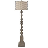 Crestview Collection CVAVP1477 Rivoire 60 inch 150.00 watt Handfinished Rusted Stone Floor Lamp Portable Light thumb