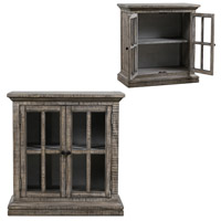 Crestview Collection CVFVR8048 Hawthorne Estate Rustic Driftwood Cabinet thumb