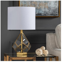 Crestview Collection EVAER1607 Harlow 21 inch 150.00 watt Antiqued Gold and Clear Table Lamp Portable Light EVAER1607_Lifestyle.jpg thumb
