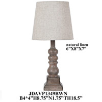 Crestview Collection EVAVP1349BWN Crestview 19 inch Table Lamp Portable Light photo thumbnail
