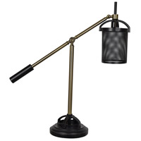 Crestview Collection CVAER997 Conrad 32 inch 60 watt Brass Table Lamp Portable Light thumb