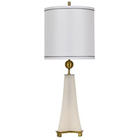 Crestview Collection CVAVP948 Tribeca 32 inch 100 watt Alabaster and Antique Brass Table Lamp Portable Light photo thumbnail