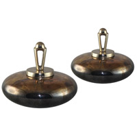 Crestview Collection CVDEN029 Avenue Finials, Set of 2 thumb