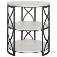 Crestview Collection CVFZR4104 Springfield 26 X 24 inch Grey Metal and White Wood Tiered Accent Table thumb
