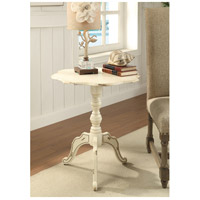 Crestview Collection CVFZR786 Ashleigh 27 X 24 inch White Accent Table thumb