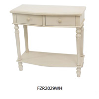 Crestview Collection FZR2029WH Element 32 X 14 inch White Console Table thumb