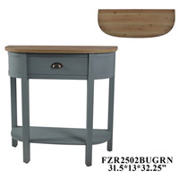 Crestview Collection FZR2502BUGRN Element 32 X 13 inch Console Table thumb