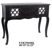 Crestview Collection FZR2504BK Element 40 X 15 inch Black Console Table thumb