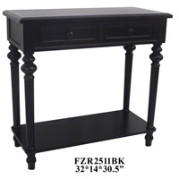 Crestview Collection FZR2511BK Element 32 X 14 inch Black Console Table thumb