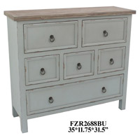 Crestview Collection FZR2688BU Crestview Blue Cabinet thumb