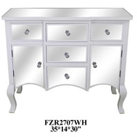 Crestview Collection FZR2707WH Element White Cabinet thumb
