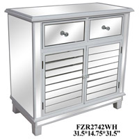 Crestview Collection FZR2742WH Element White Cabinet thumb