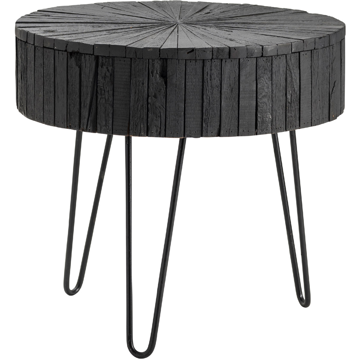 Crestview Collection CVFNR771 Drummond 24 X 24 inch Black End Table