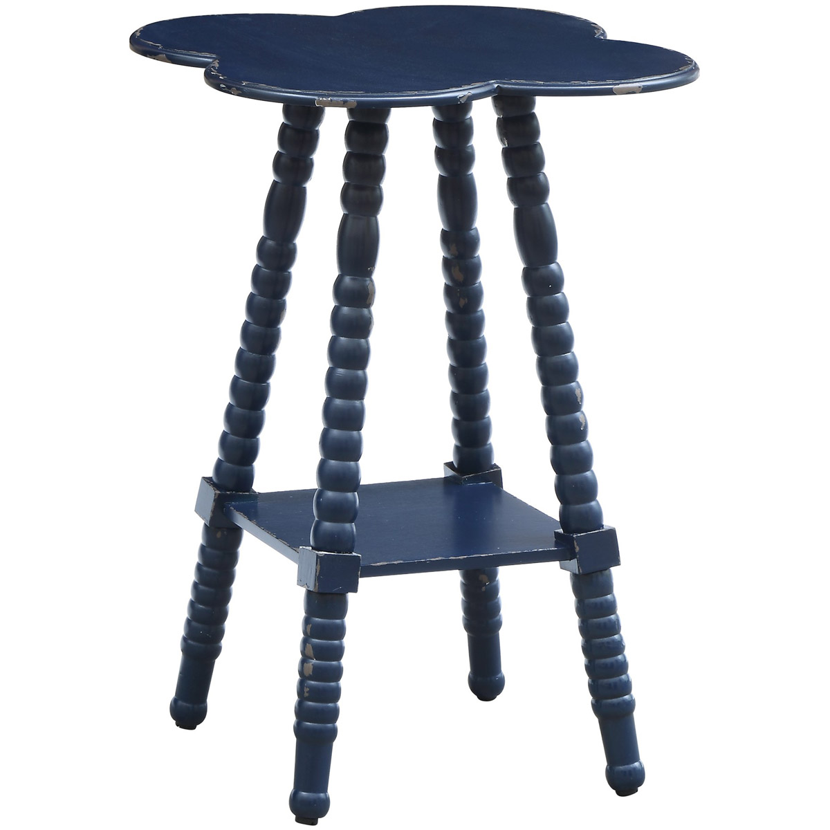 Crestview Collection CVFZR3514 Bar Harbor 26 X 18 inch Indigo Accent Table
