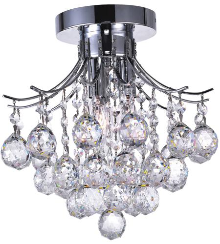 Cwi Lighting 8012c12c Princess 3 Light 12 Inch Chrome Flush