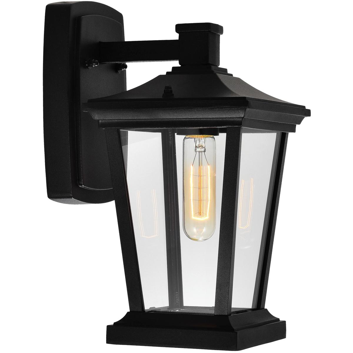 CWI Lighting 0413W7-1-101 Leawood 1 Light 12.4 inch Black Outdoor Wall Light