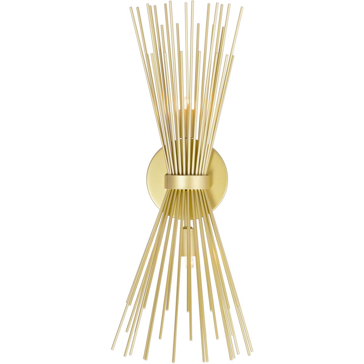 Lighting New York 1034W8-2-620 CWI Lighting Savannah 2 Light 5 inch Gold Leaf Wall Sconce Wall Light  1034W8-2-620 - Open Box