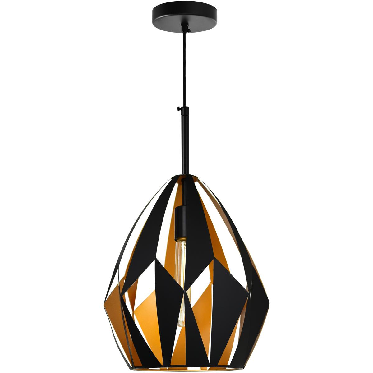 CWI Lighting 1114P12-1-271 Oxide 1 Light 12 inch Black and Copper Down Pendant Ceiling Light