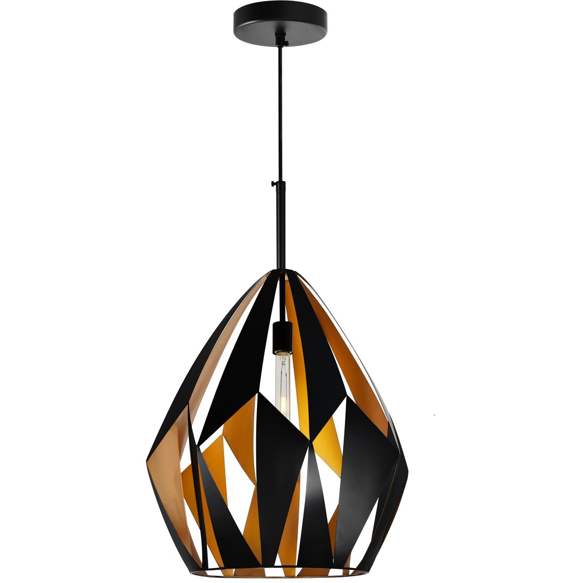 CWI Lighting 1114P20-1-271 Oxide 1 Light 20 inch Black and Copper Down Pendant Ceiling Light