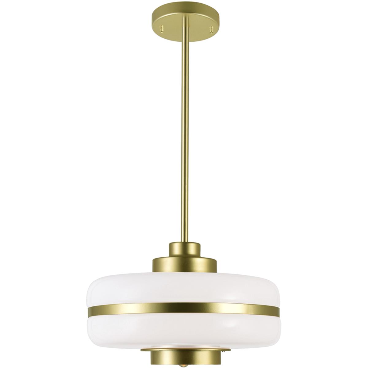 CWI Lighting 1143P12-1-270 Elementary 1 Light 12 inch Pearl Gold Down Pendant Ceiling Light