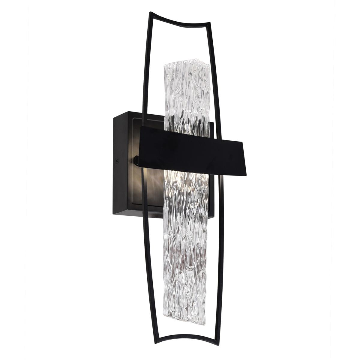 Lighting New York 1246W5-101 CWI Lighting Guadiana LED 4 inch Black Wall Light 1246W5-101 - Open Box