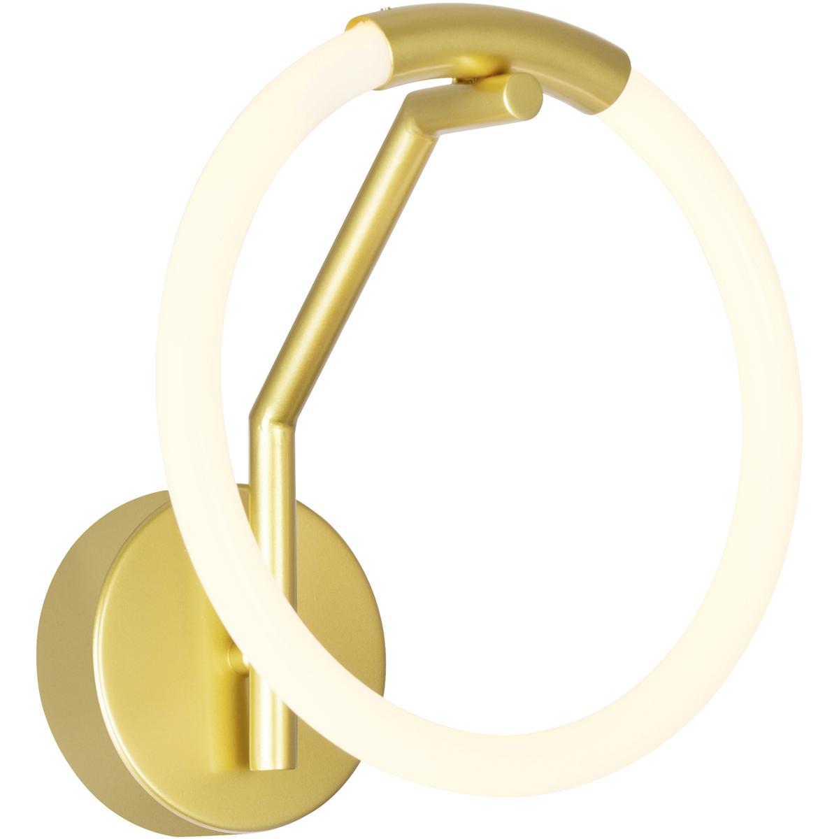 CWI Lighting 1273W10-1-602 Hoops LED 7 inch Satin Gold Wall Sconce Wall Light