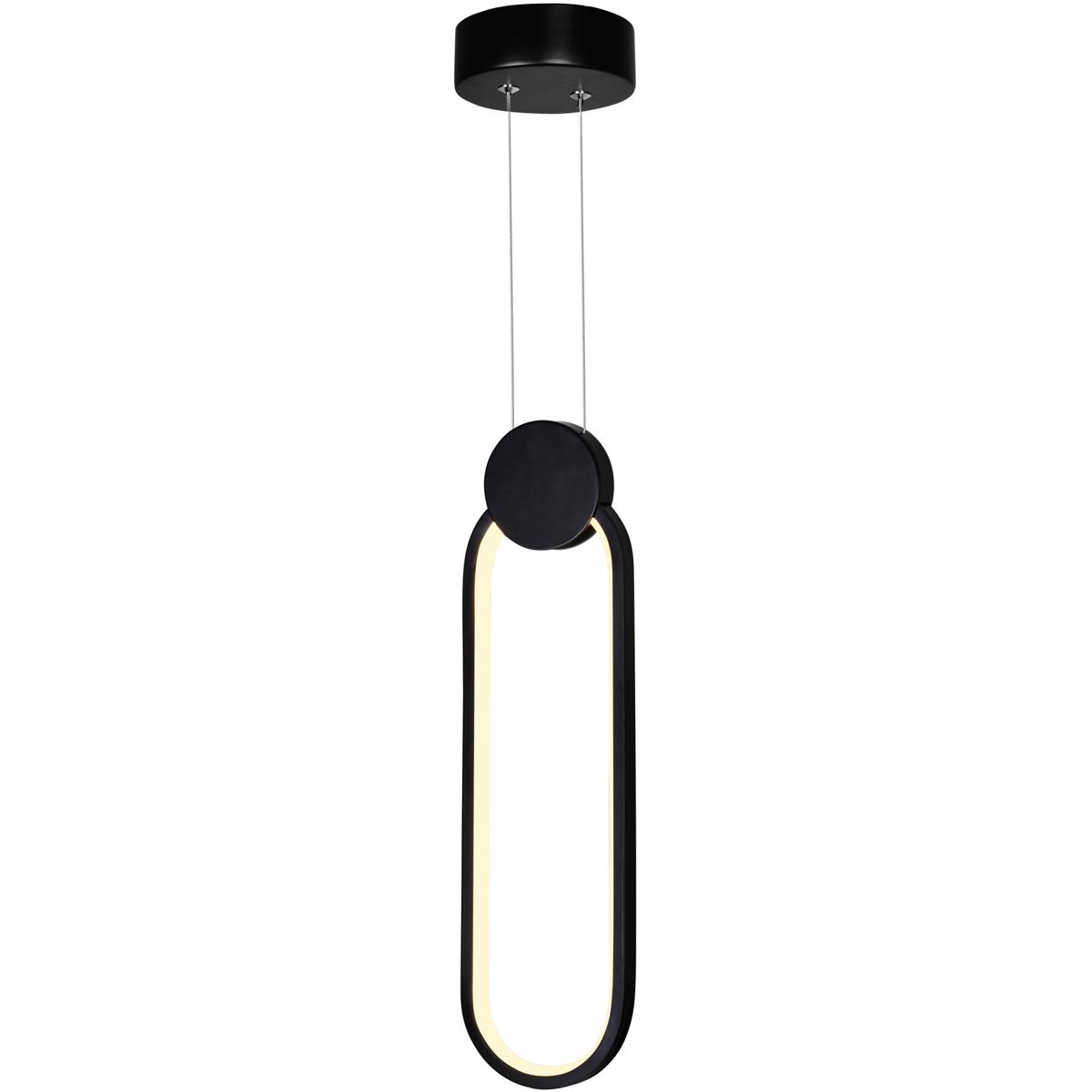 CWI Lighting 1297P4-1-101 Pulley LED 4 inch Black Mini Pendant Ceiling Light