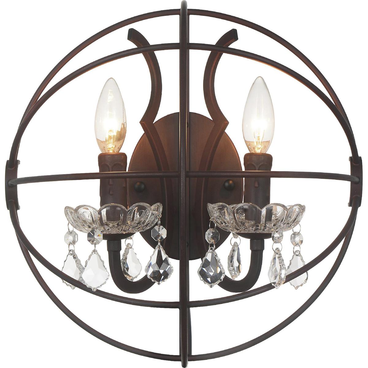 CWI Lighting 5465W14DB-2 Campechia 2 Light 14 inch Brown Wall Light