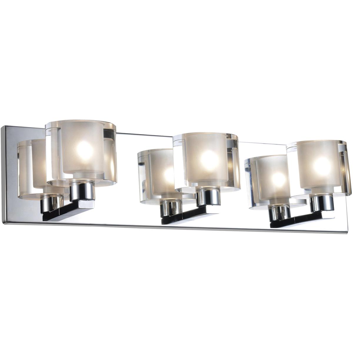 CWI Lighting 5540W19C-601 Tina 3 Light 19 inch Chrome Wall Light