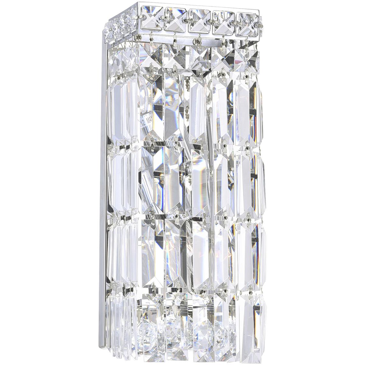 CWI Lighting 8007W5C Colosseum 2 Light 5 inch Chrome Bathroom Sconce Wall Light