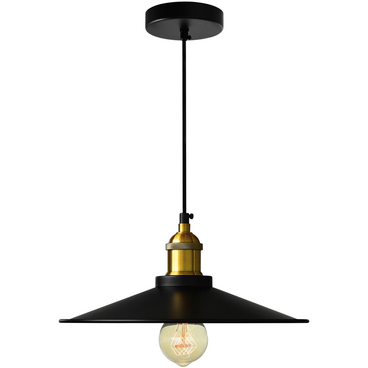 CWI Lighting 9605P13-1-101 Brave 1 Light 13 inch Black Down Mini Pendant Ceiling Light