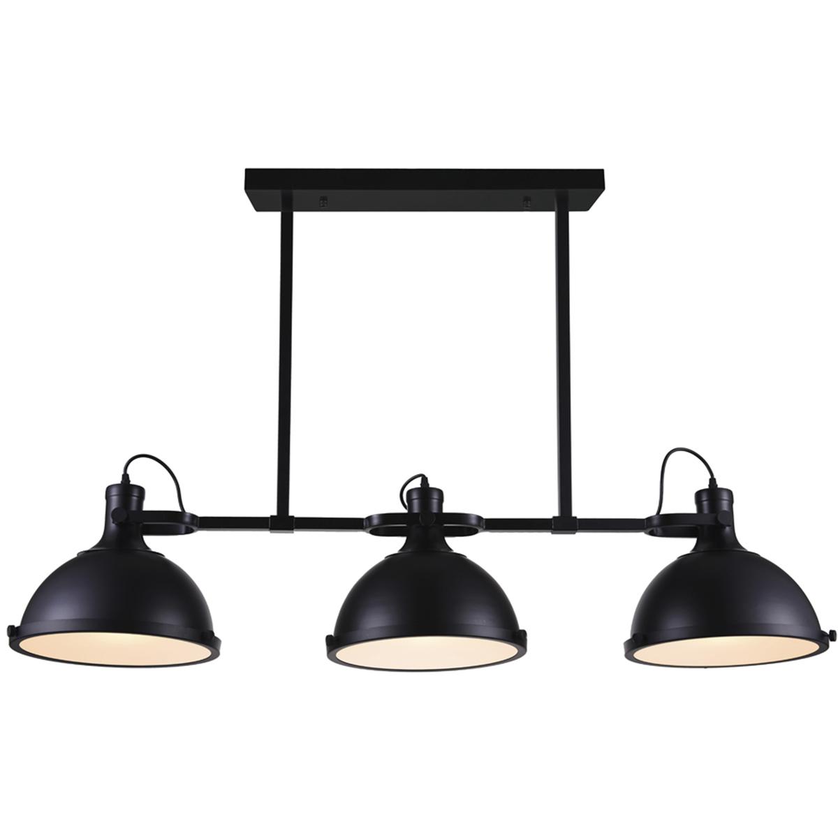 CWI Lighting 9760P50-3-101 Strum 3 Light 50 inch Black Island/Pool Table Light Ceiling Light
