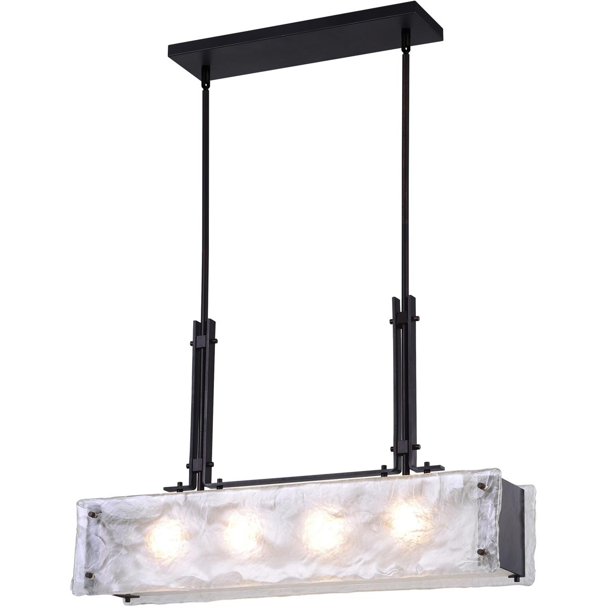 CWI Lighting 9973P28-4-101 Assunta 4 Light 28 inch Black Island/Pool Table Light Ceiling Light