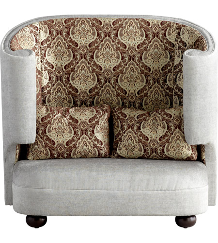 Cyan Design 05556 The Tunnel Of Love Grey and Patterned Fabric Chair photo