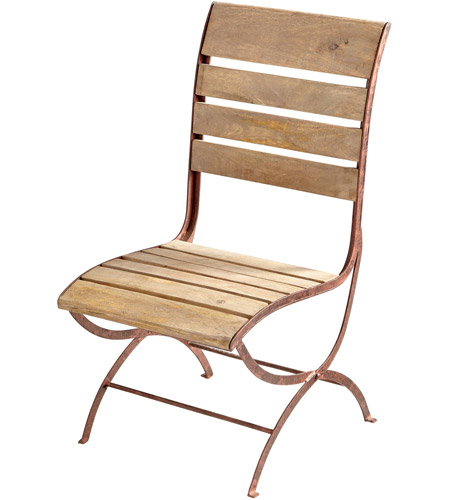 Cyan Design 07013 Victorian Dark Rust And Light French Grey Chair photo